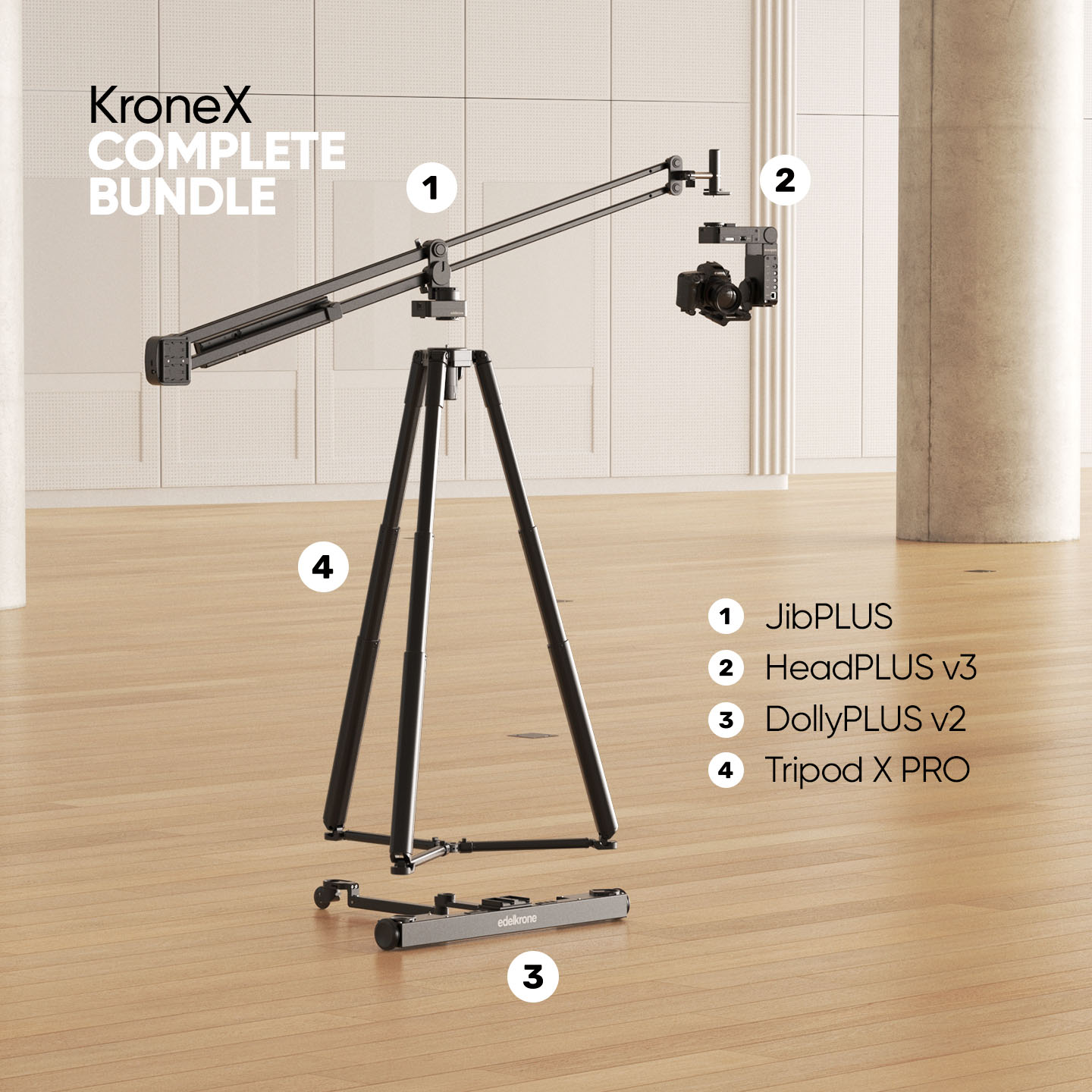 Edelkrone Krone X Bundle grue JibONE v3 Essentials