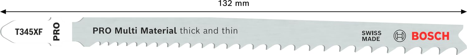Bosch T345XF lame scie sauteuse multi-matériaux lot de 5