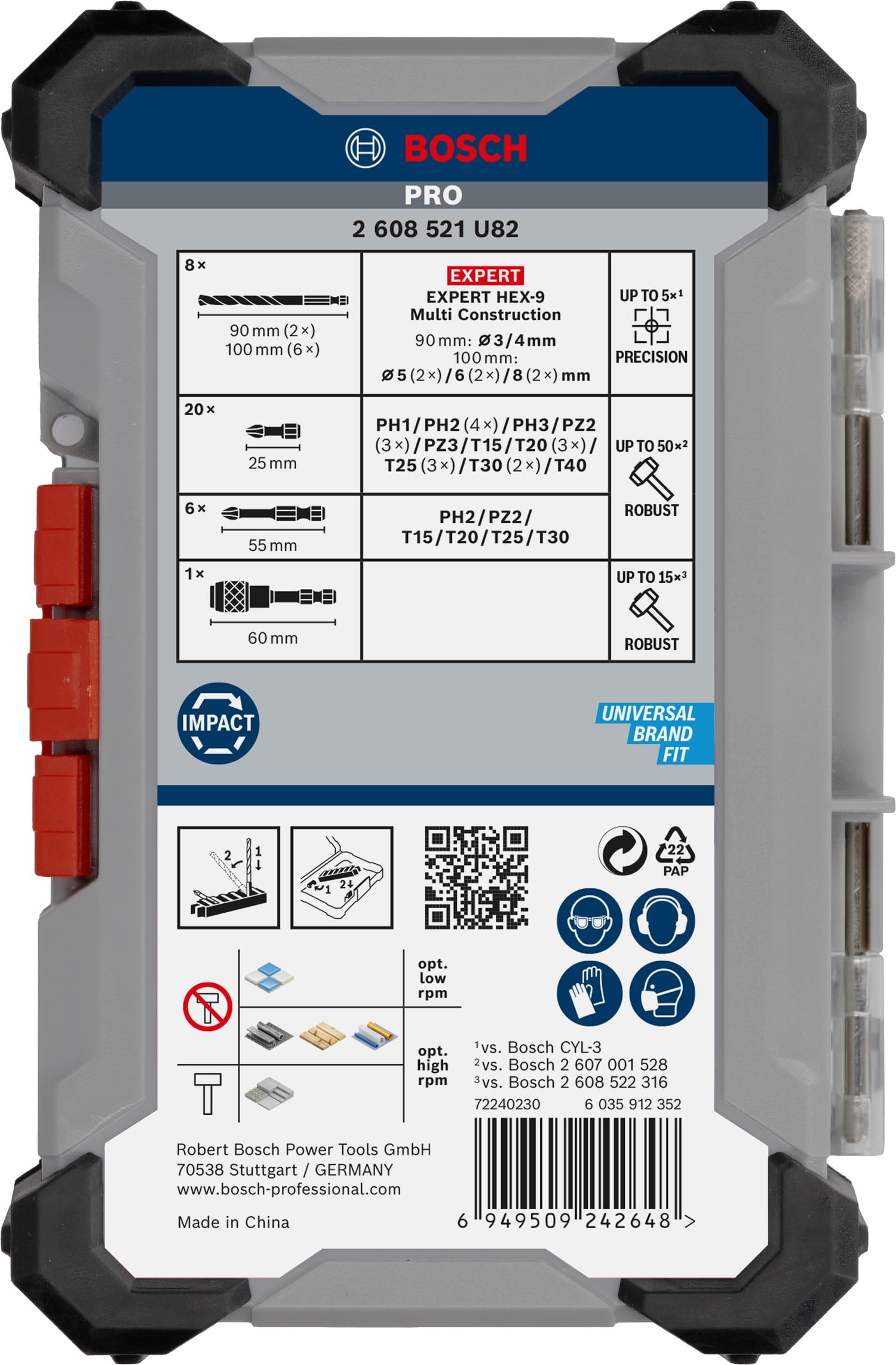 Bosch PRO Impact Mixed Set Forets Embouts 35 pcs
