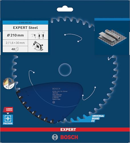 Bosch EXPERT Steel lame scie circulaire 210x30 mm 48 dents acier