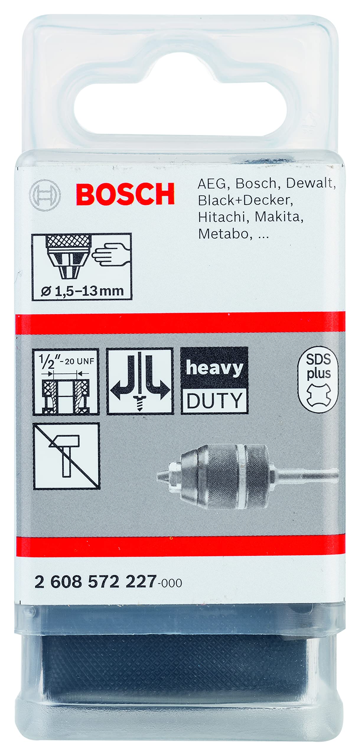 Bosch 2608572227 mandrin sans clé SDS-plus 13 mm