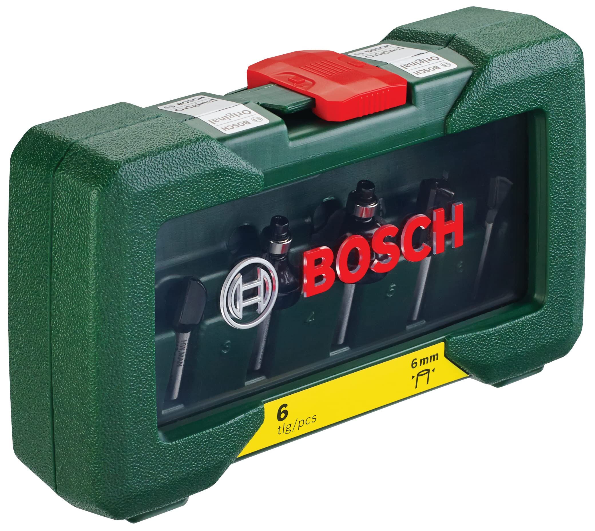 Bosch coffret 6 fraises carbure bois queue 6 mm défonceuse