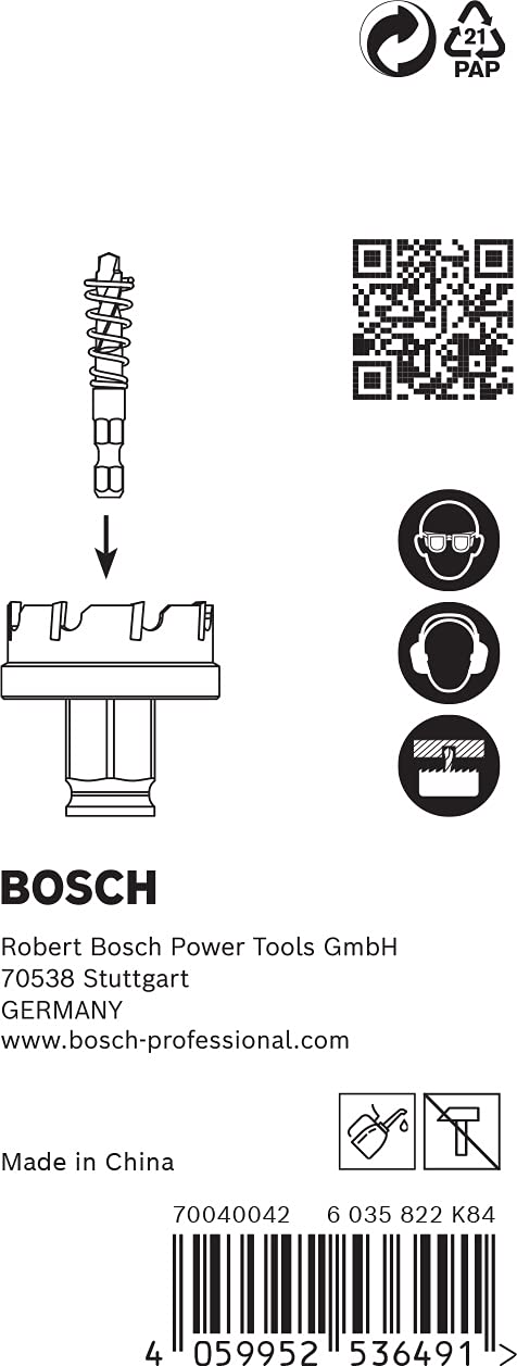 Bosch Expert Power Change Plus foret pilote Sheet Metal Ø 6 mm HSS-Co