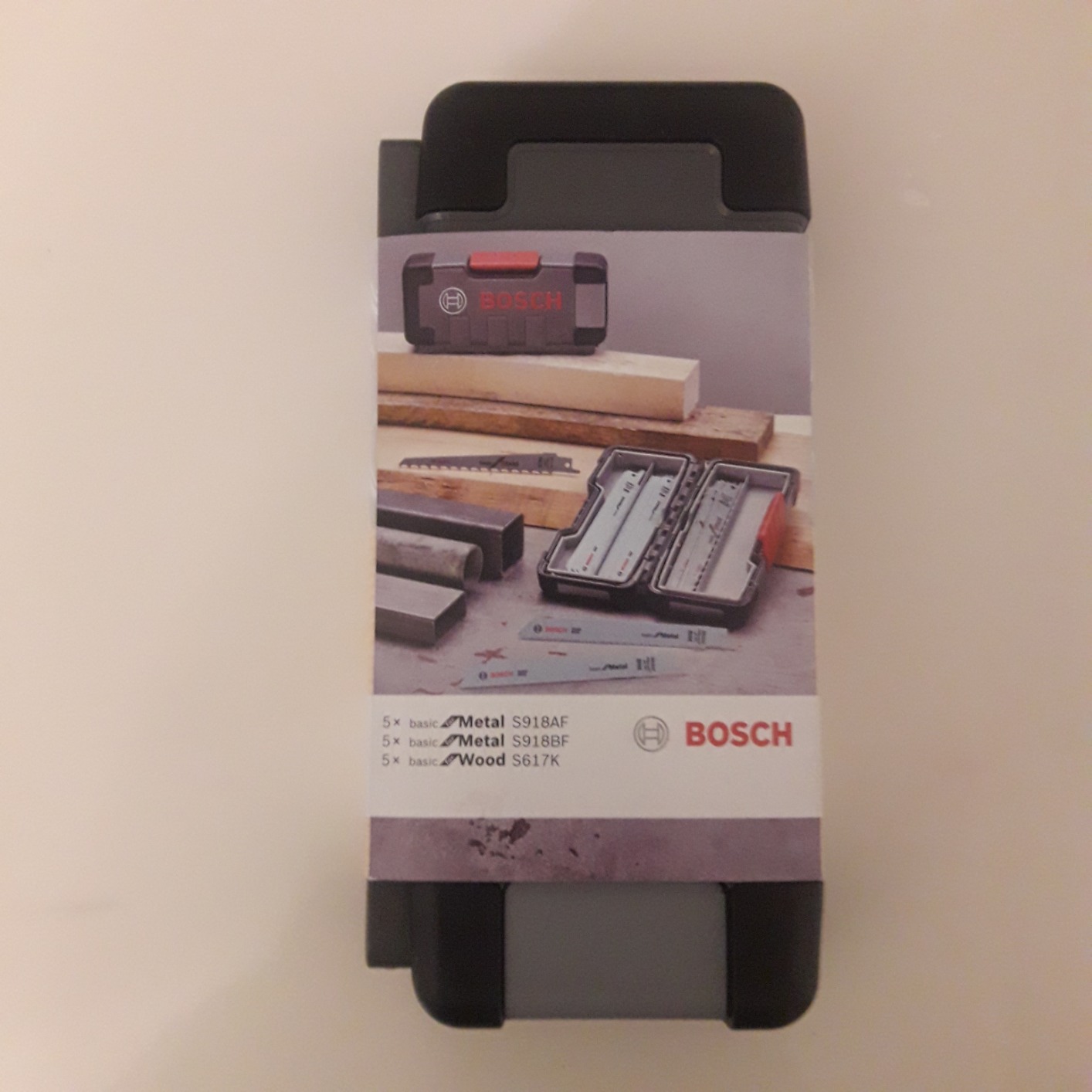 Bosch Set 15 lames scie sabre bois métal ToughBox