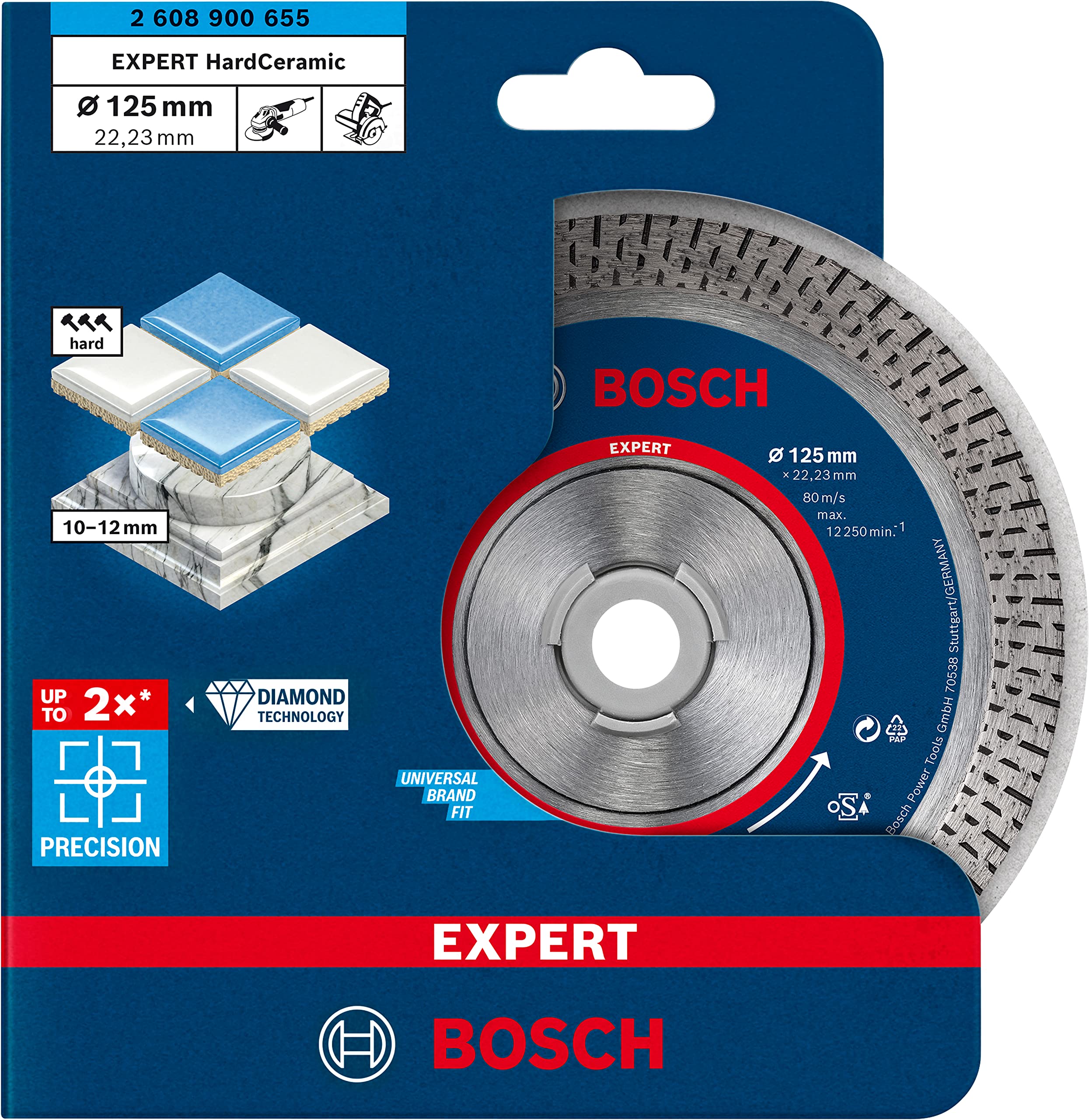 Bosch Expert HardCeramic disque diamant 125 mm carrelage dur