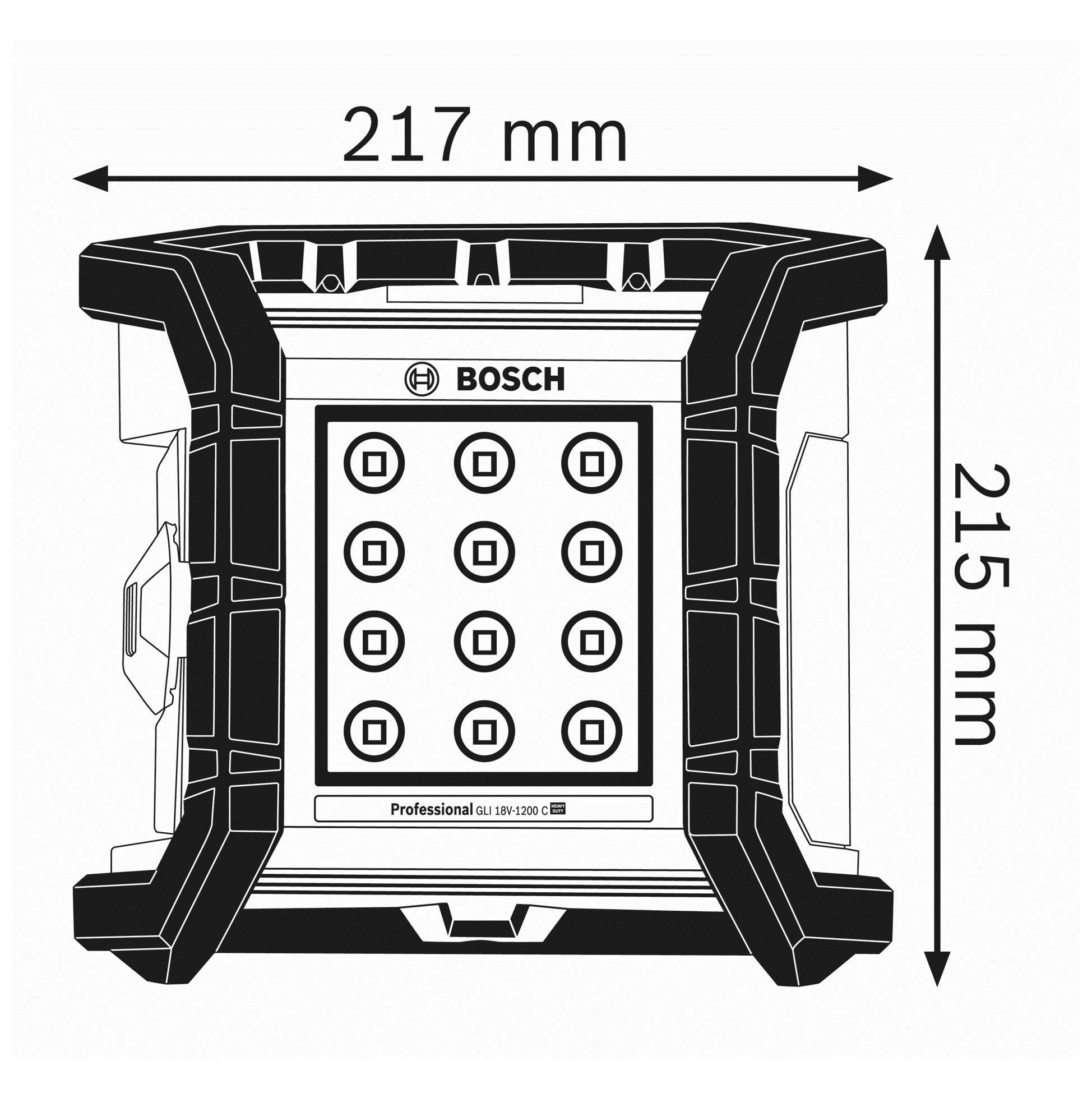 Bosch GLI 18V-1200 C projecteur chantier LED 1200 lm