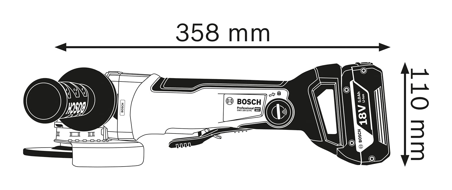 Bosch GWX 18V-10 PC meuleuse 125 mm X-Lock nue L-Boxx