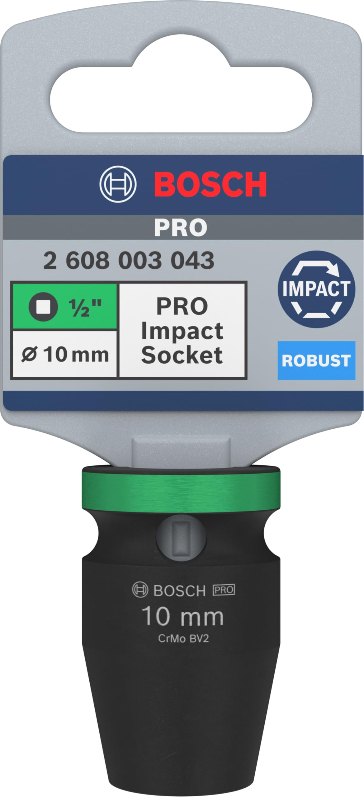 Bosch Pro Impact douille 1/2" 10 mm standard