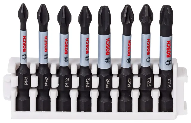 Bosch Assortiment 8 embouts Impact PH PZ 50 mm