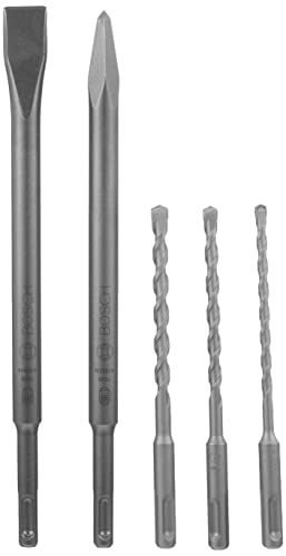 Bosch Jeu 5 embouts SDS Plus burins + forets S2 coffret