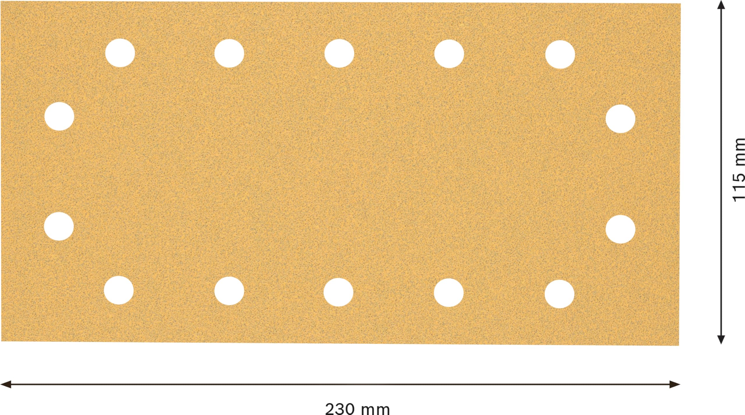 Bosch Expert C470 feuilles abrasives grain 80 x10