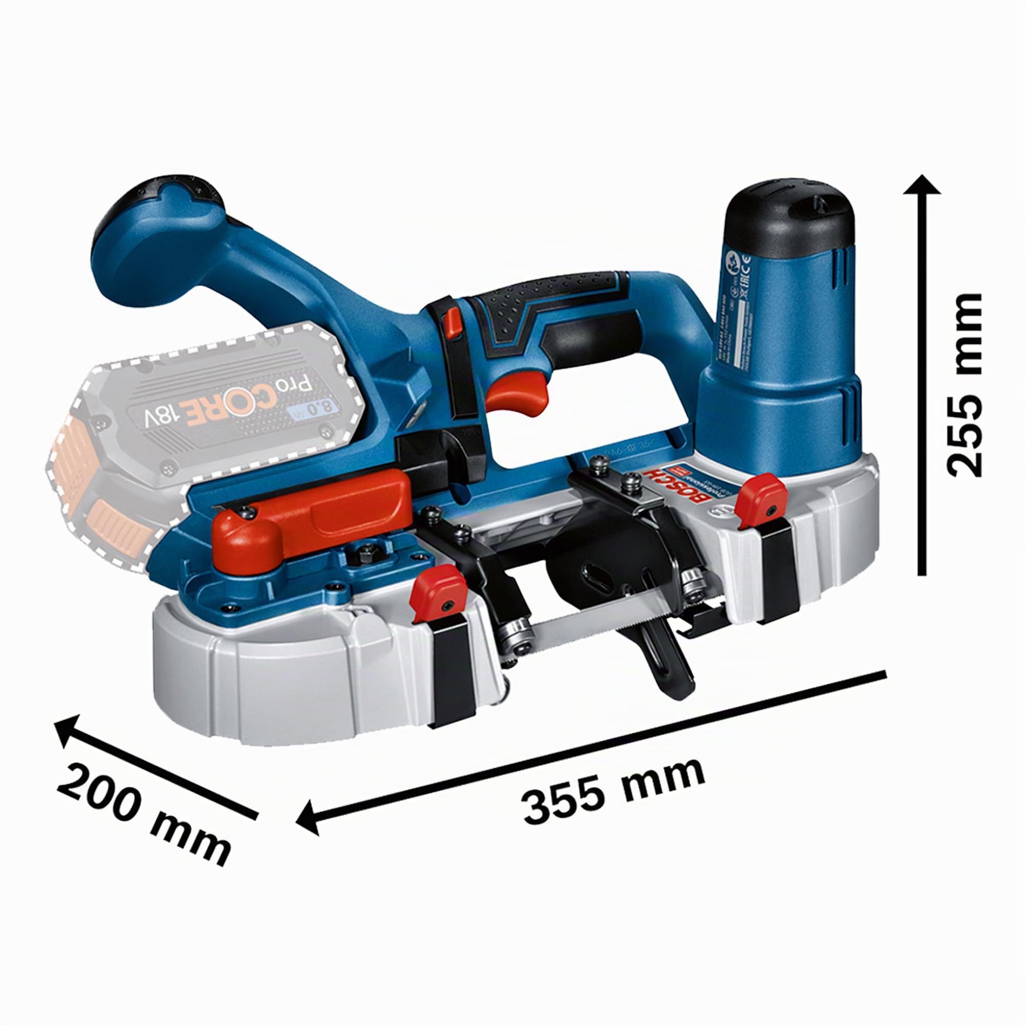 Bosch GCB 18V-63 scie à ruban 18V solo carton métal