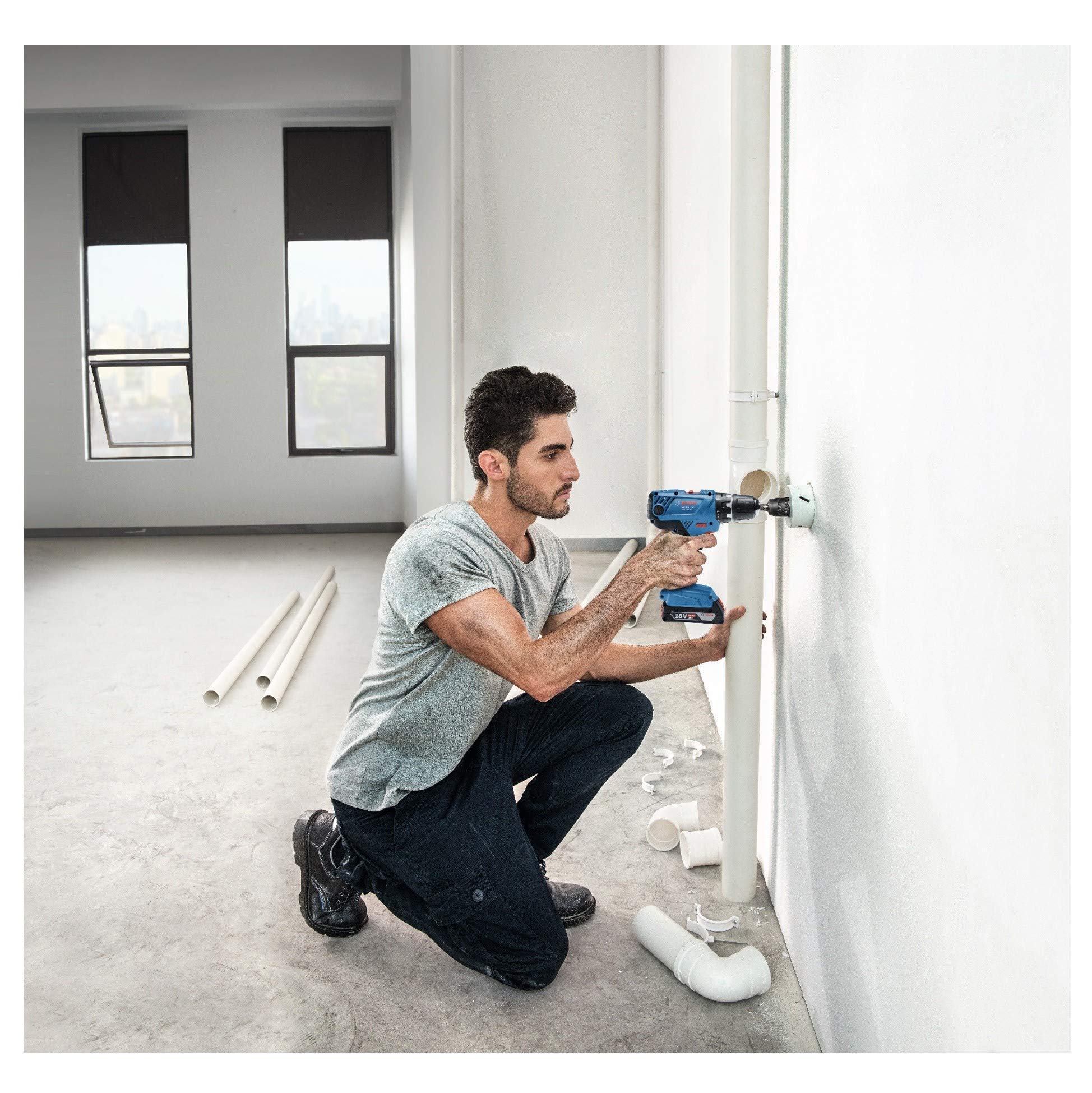 Bosch GSB 18V-21 perceuse-visseuse 18V 2 batteries L-BOXX