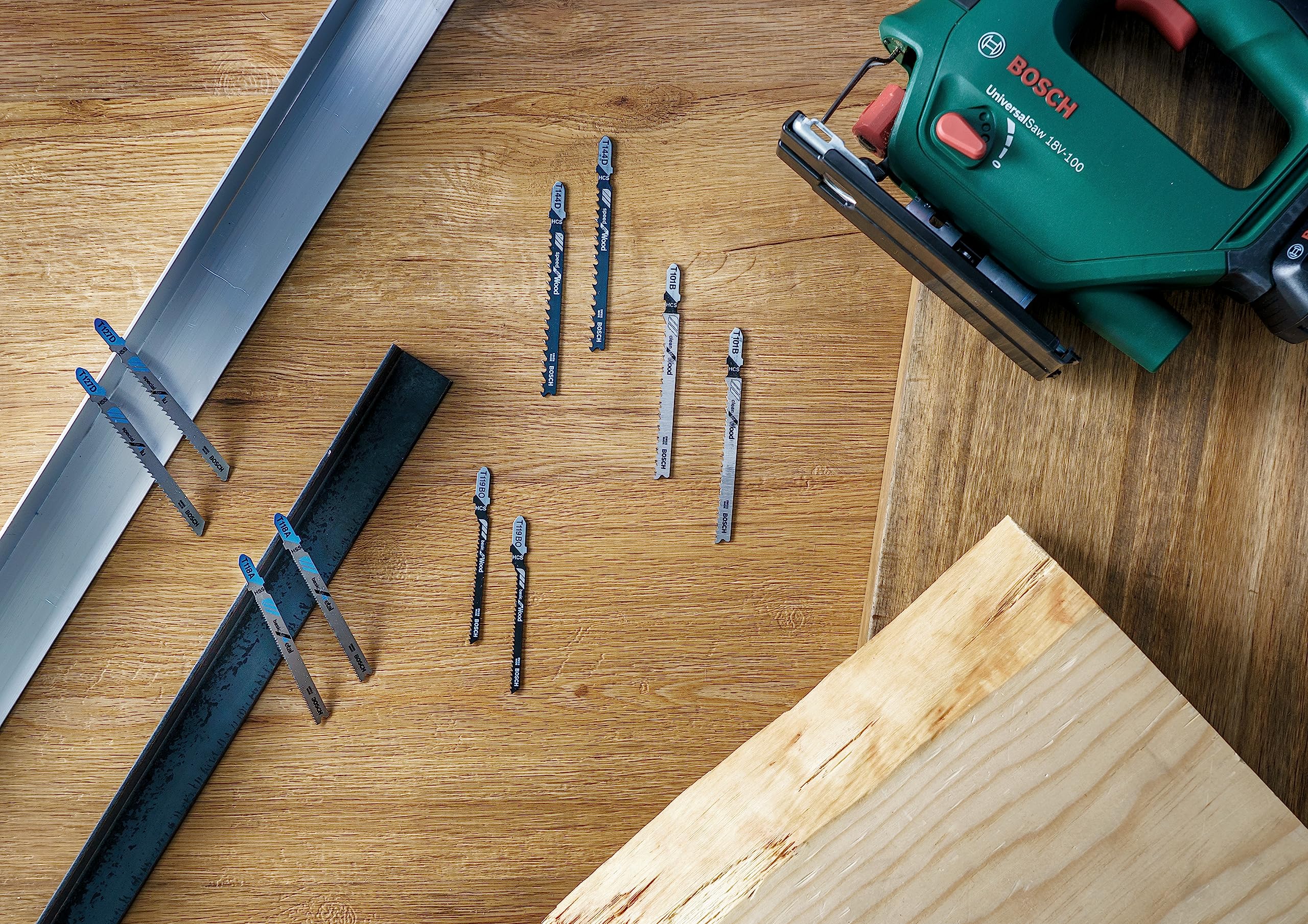 Bosch Wood and Metal Jeu lames scie sauteuse 10 pièces