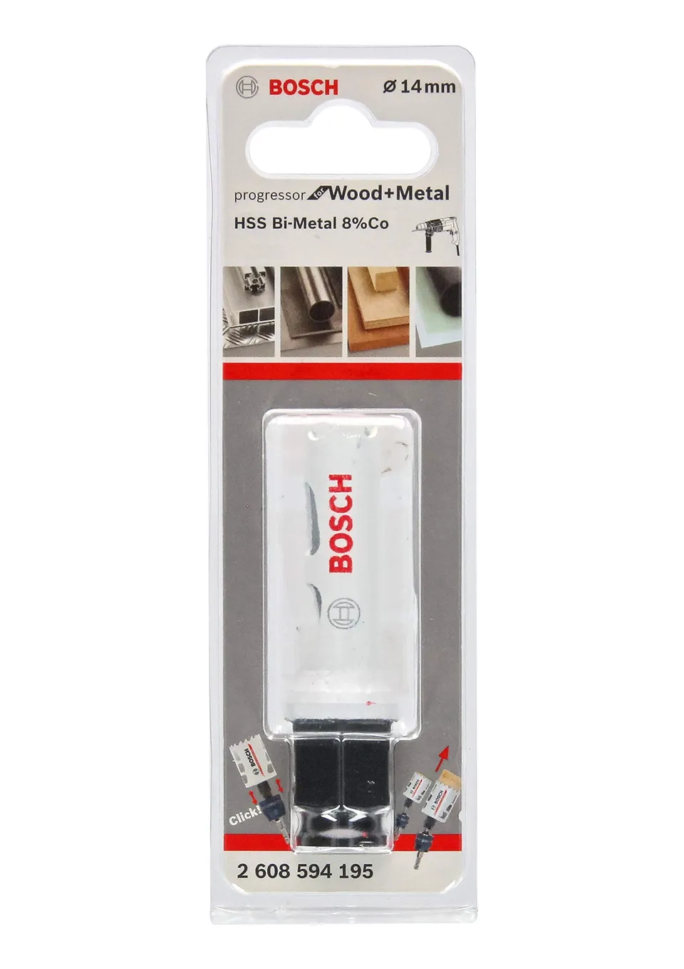 Bosch Progressor scie cloche 14 mm bois métal
