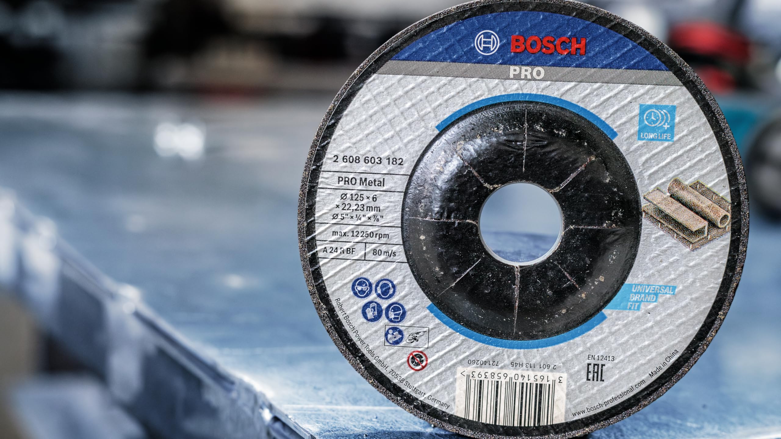 Bosch PRO Metal Disque à meuler 125x6x22,23 mm acier