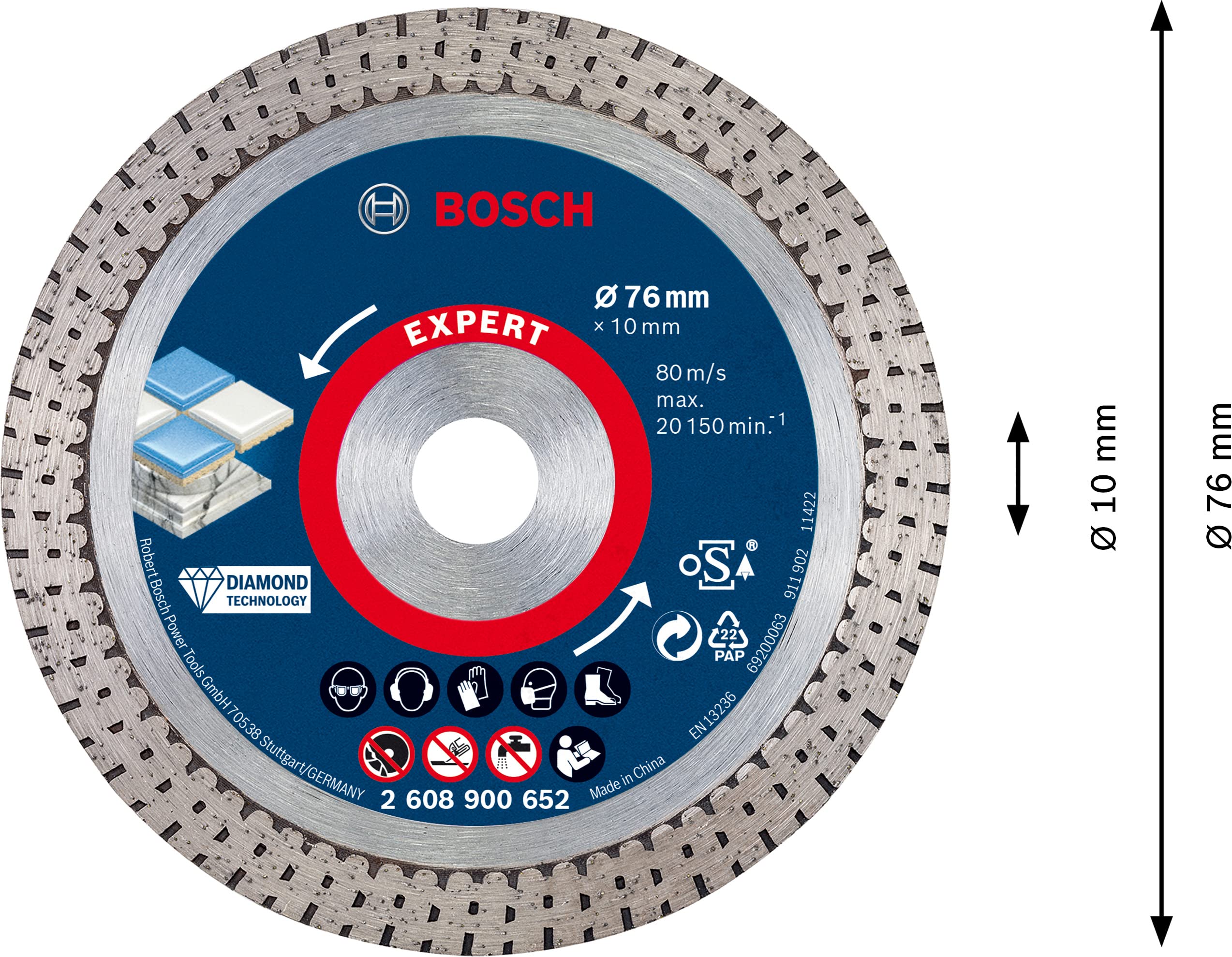 Bosch Set 9 Disques 76 mm GWS-12V + Mini L-BOXX