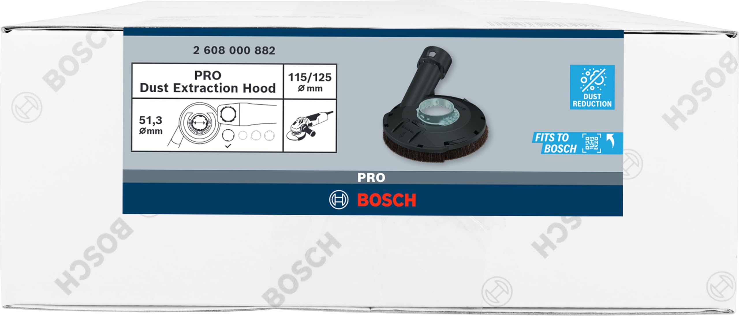 Bosch PRO Dust capot d'aspiration 115/125 mm sans clé