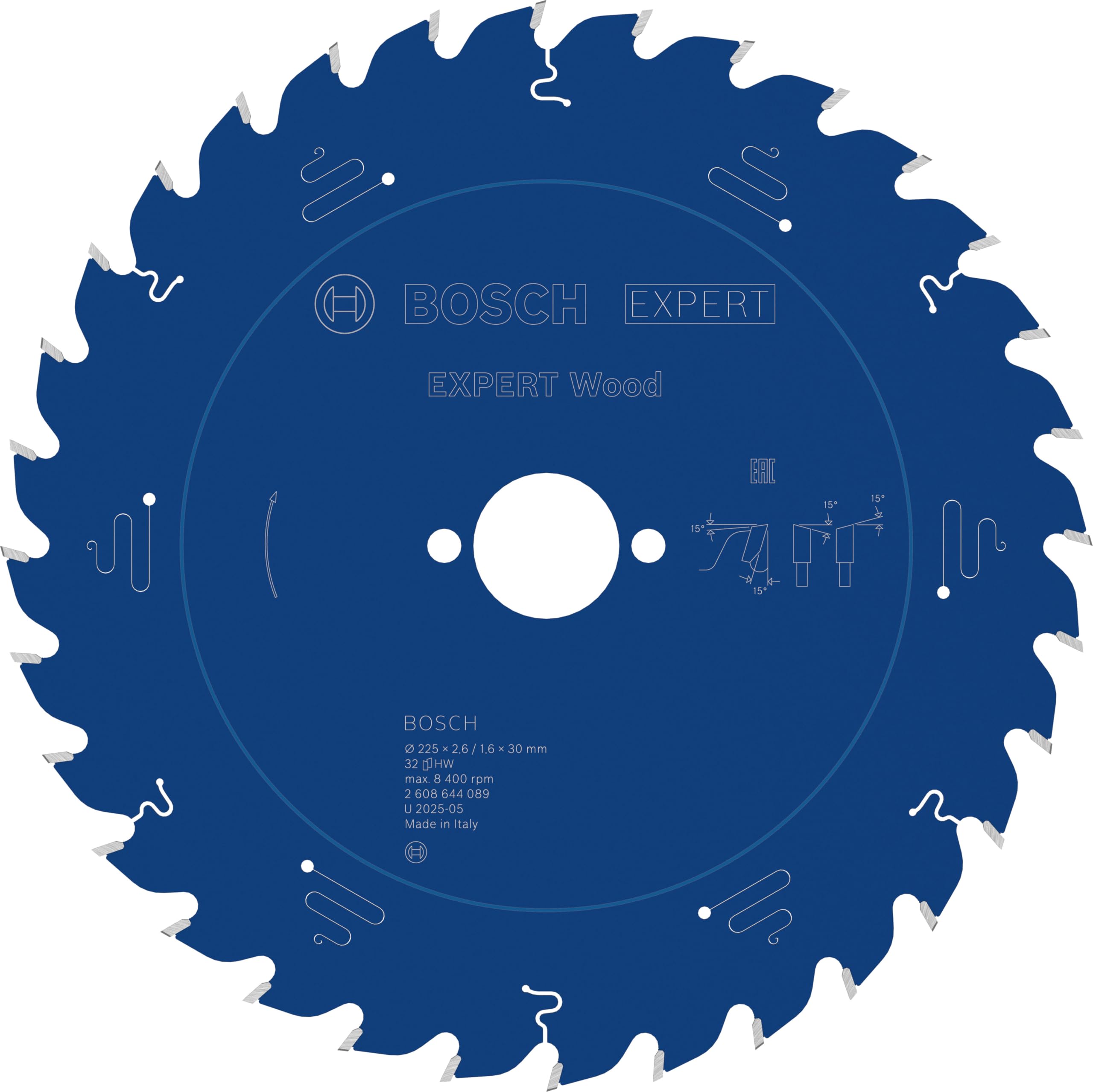 Bosch EXPERT Wood Lame scie circulaire 225 mm T32