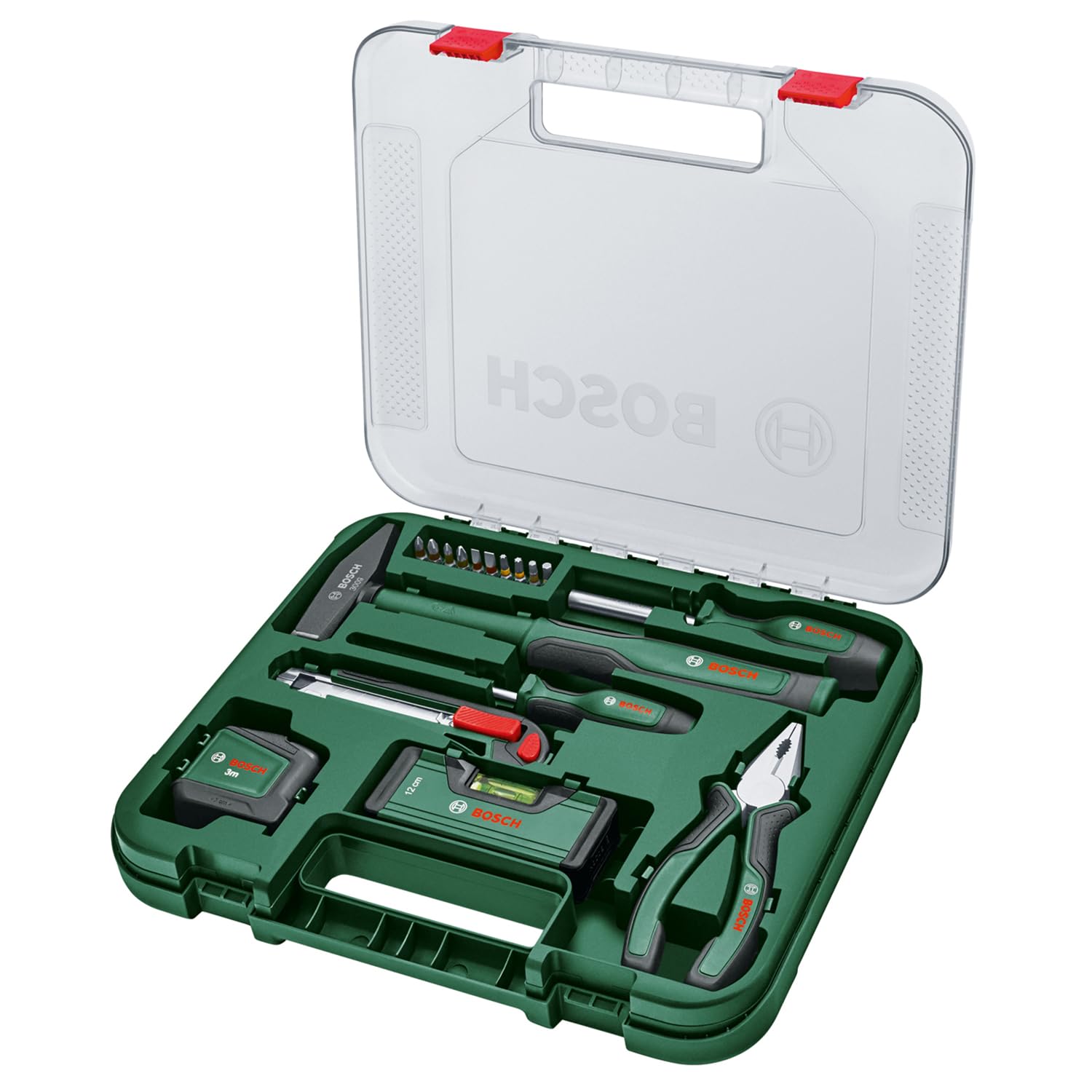 Bosch Universal set 25 outils à main marteau pince sac tissu