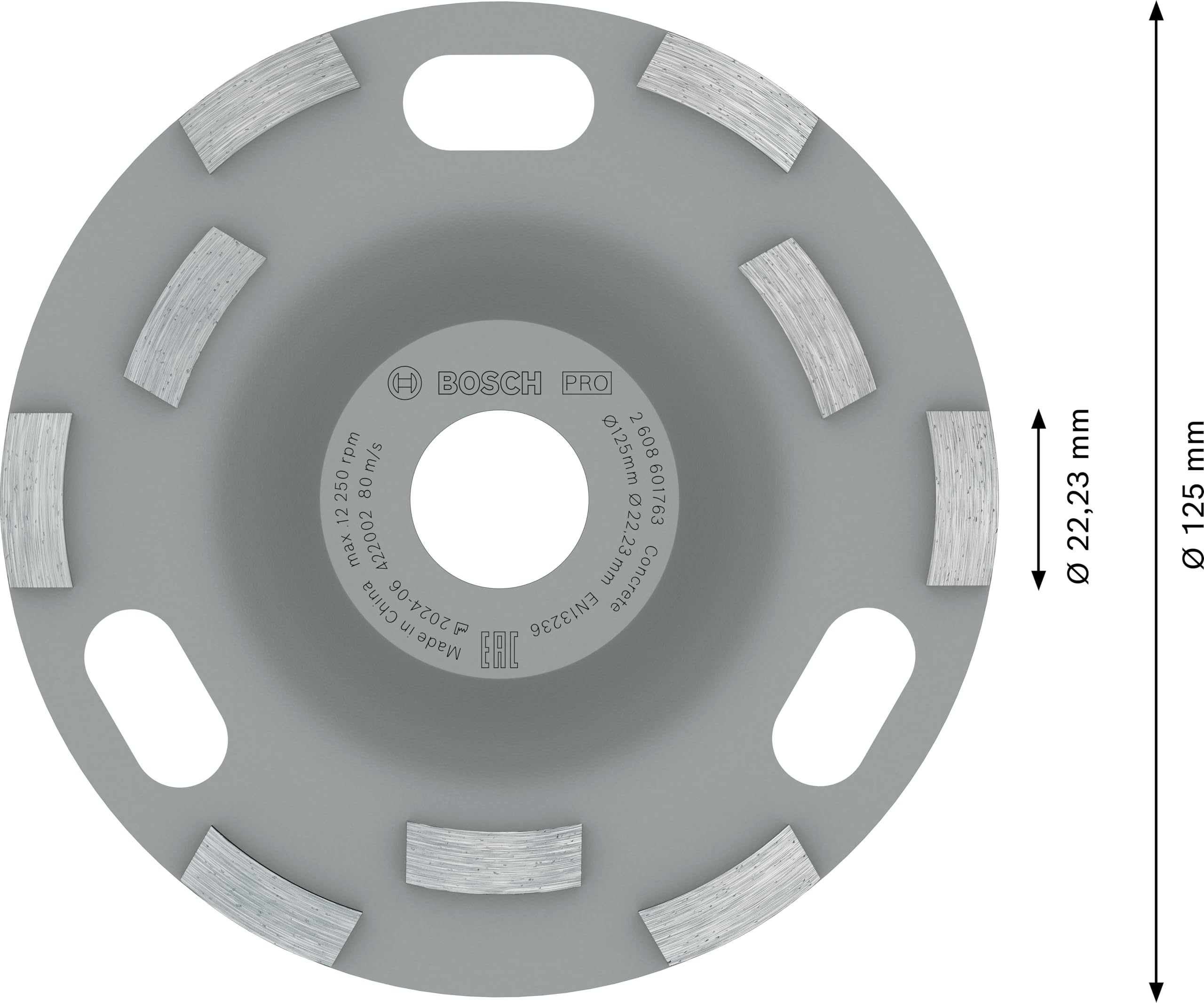 Bosch PRO Concrete Meule assiette 125mm béton
