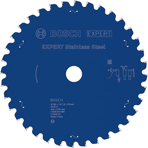 Bosch Expert Stainless Steel lame 185x20 mm T36 inox