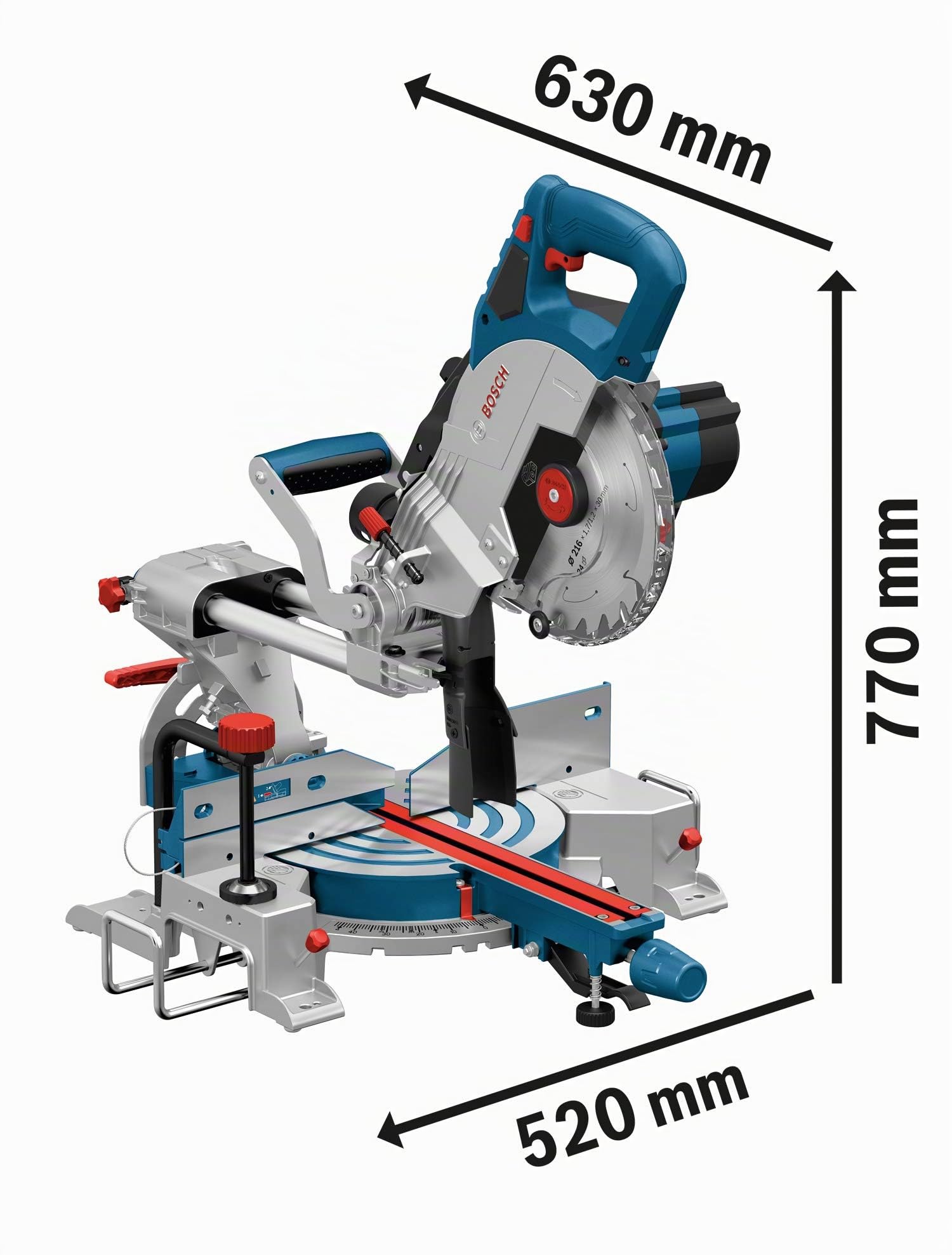Bosch GCM 18V-216 scie à onglets radiale 216 mm solo