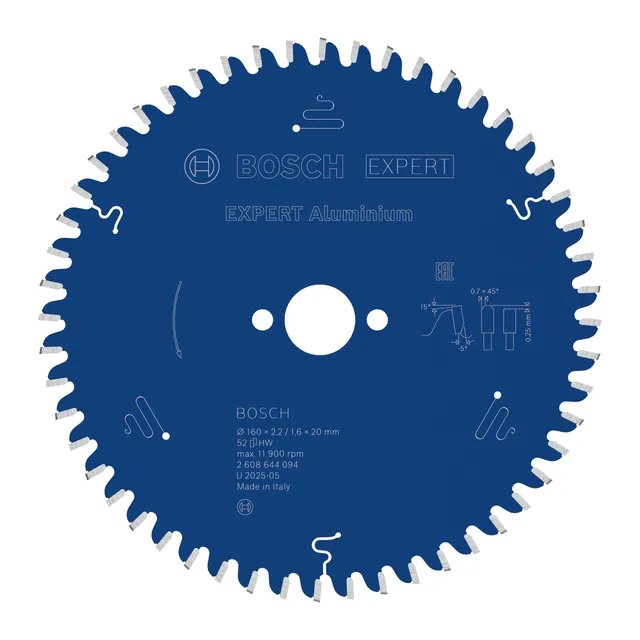 Bosch Expert Aluminium 160 mm lame scie circulaire 52 dents