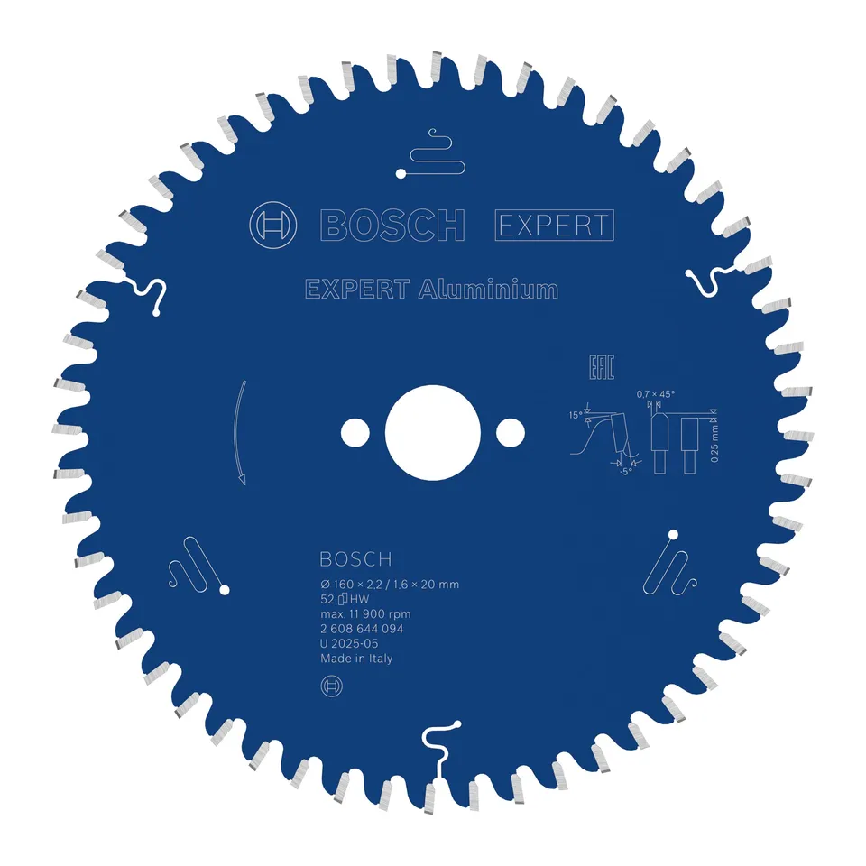 Bosch Expert Aluminium 160 mm lame scie circulaire 52 dents