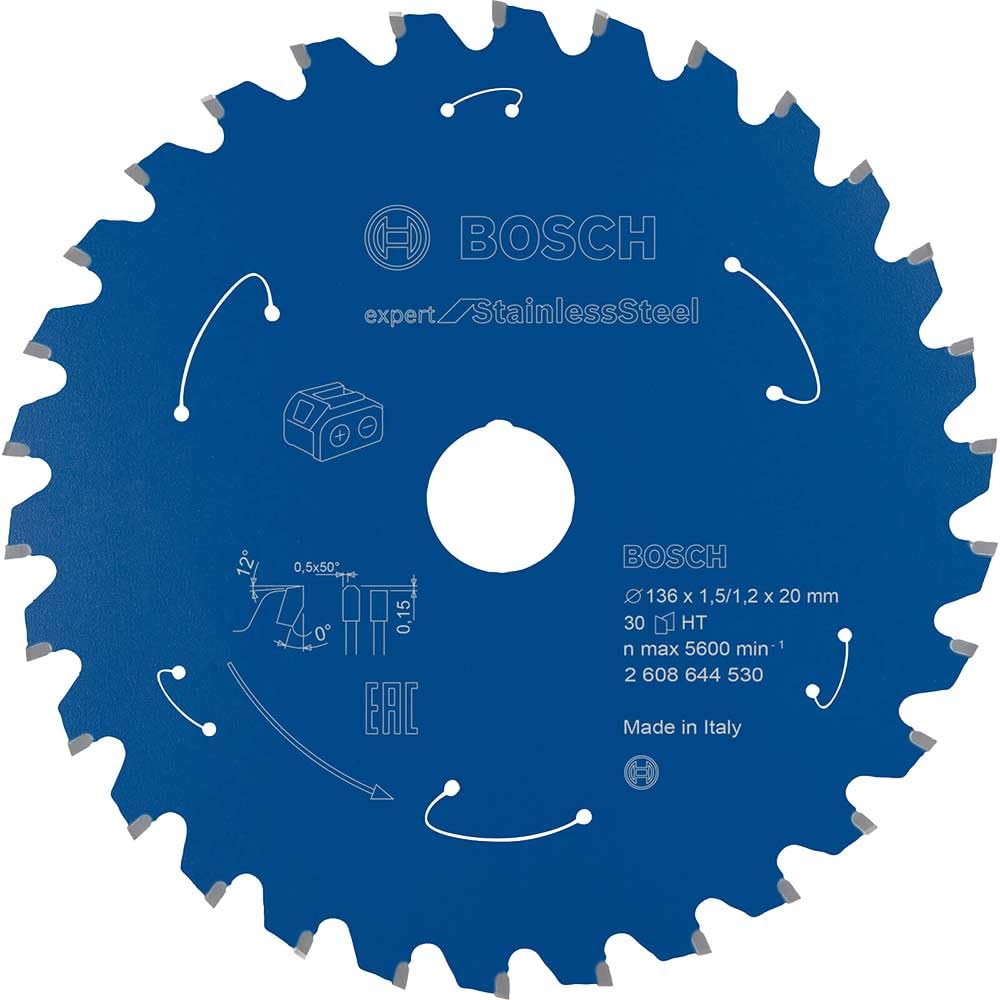 Bosch Expert lame circulaire inox 136 mm 30 dents