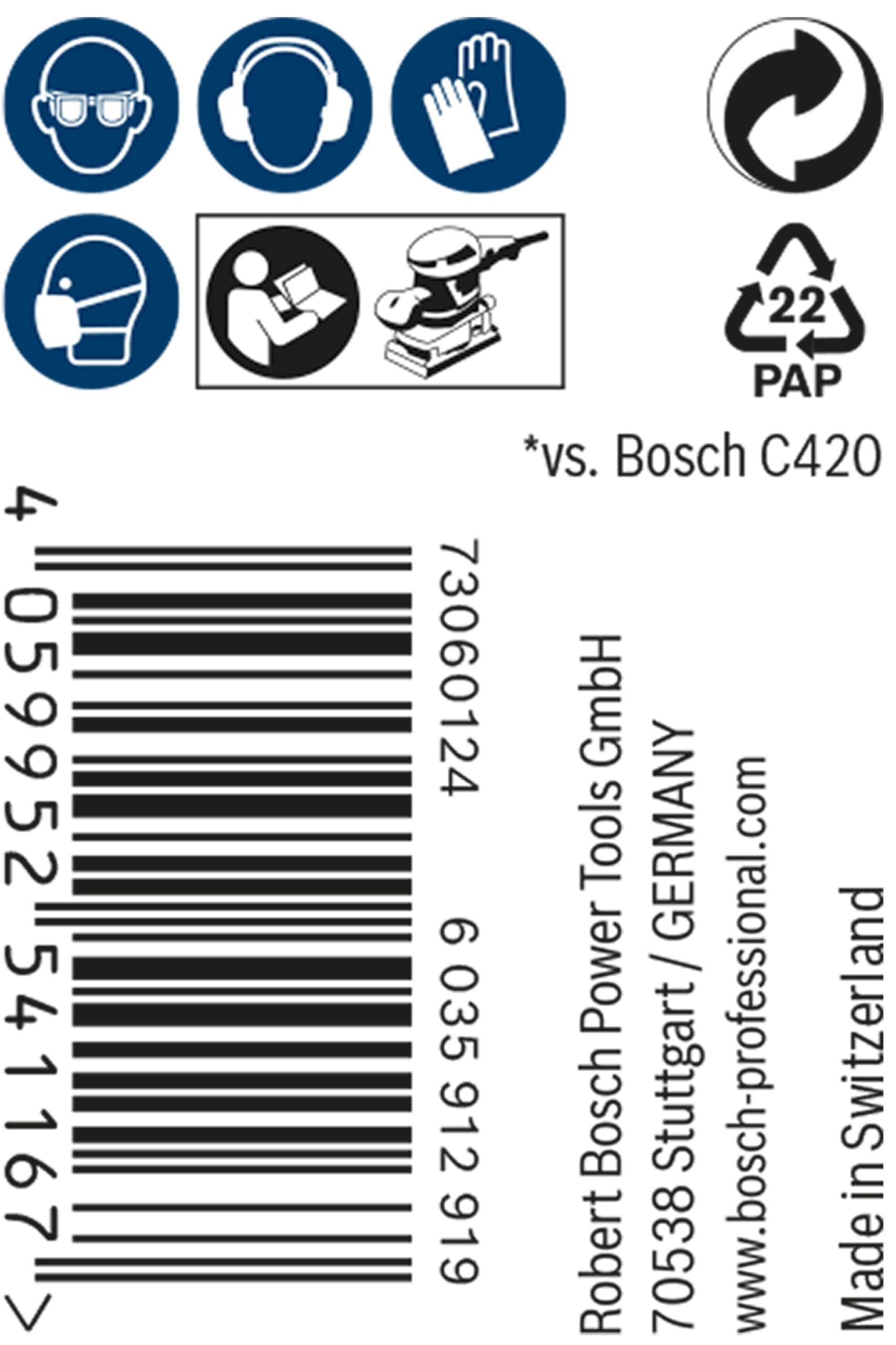 Bosch EXPERT M480 Rouleau abrasif 93mm grain 120 5m