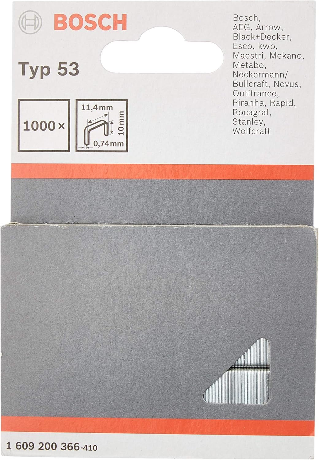 Bosch HT 14 agrafeuse manuelle bois + 1000 agrafes type 53 10 mm