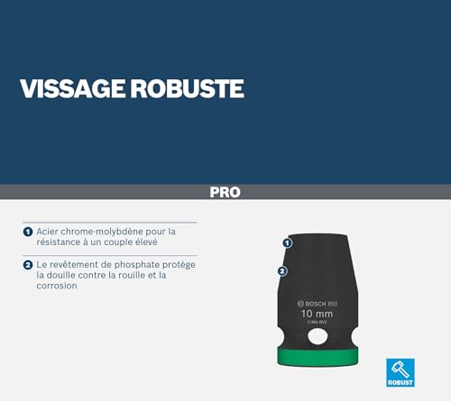 Bosch Pro Impact douille 1/2" 10 mm standard