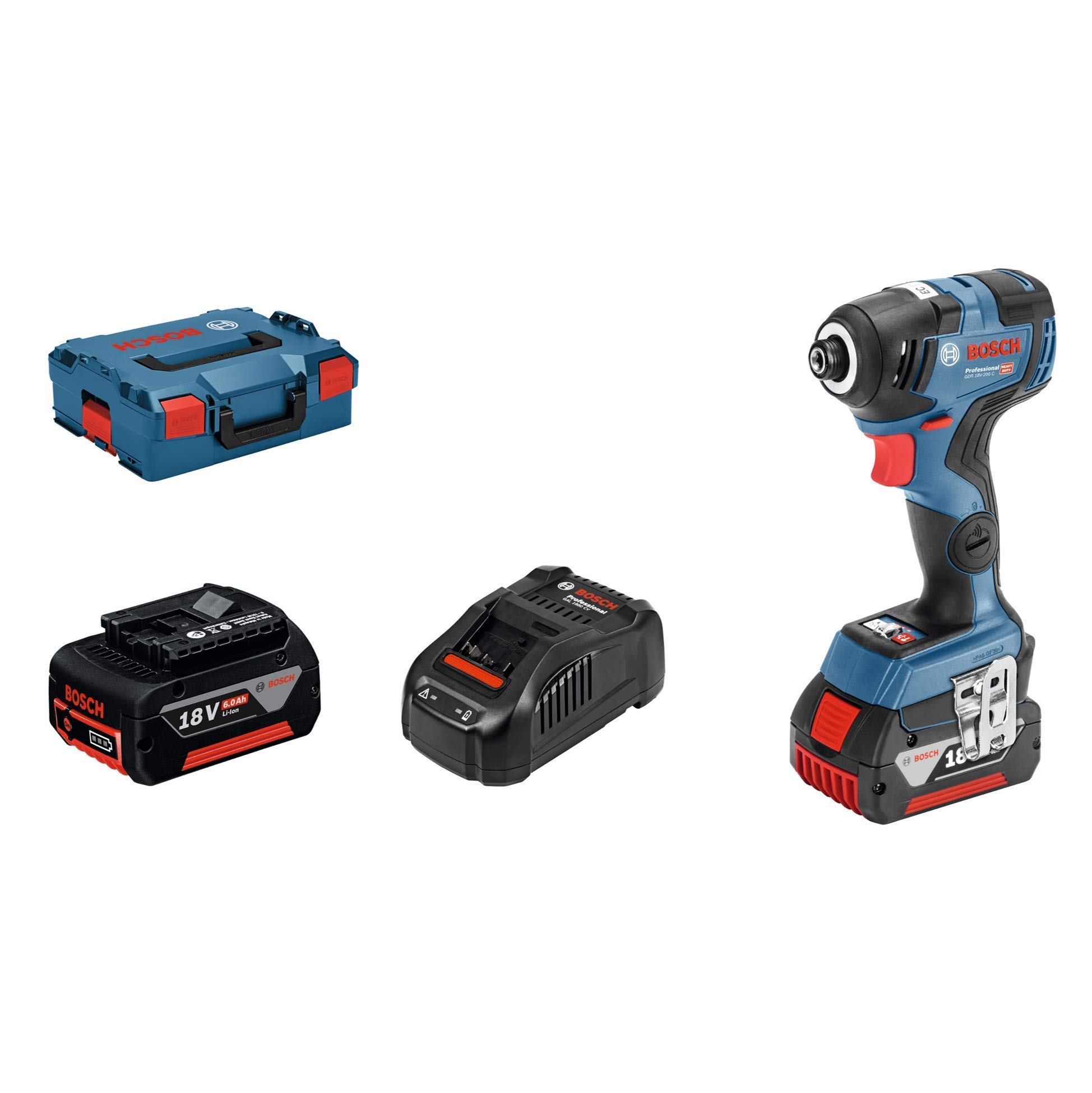 Bosch GDR 18 V-200 C visseuse à chocs 200 Nm 2x5 Ah