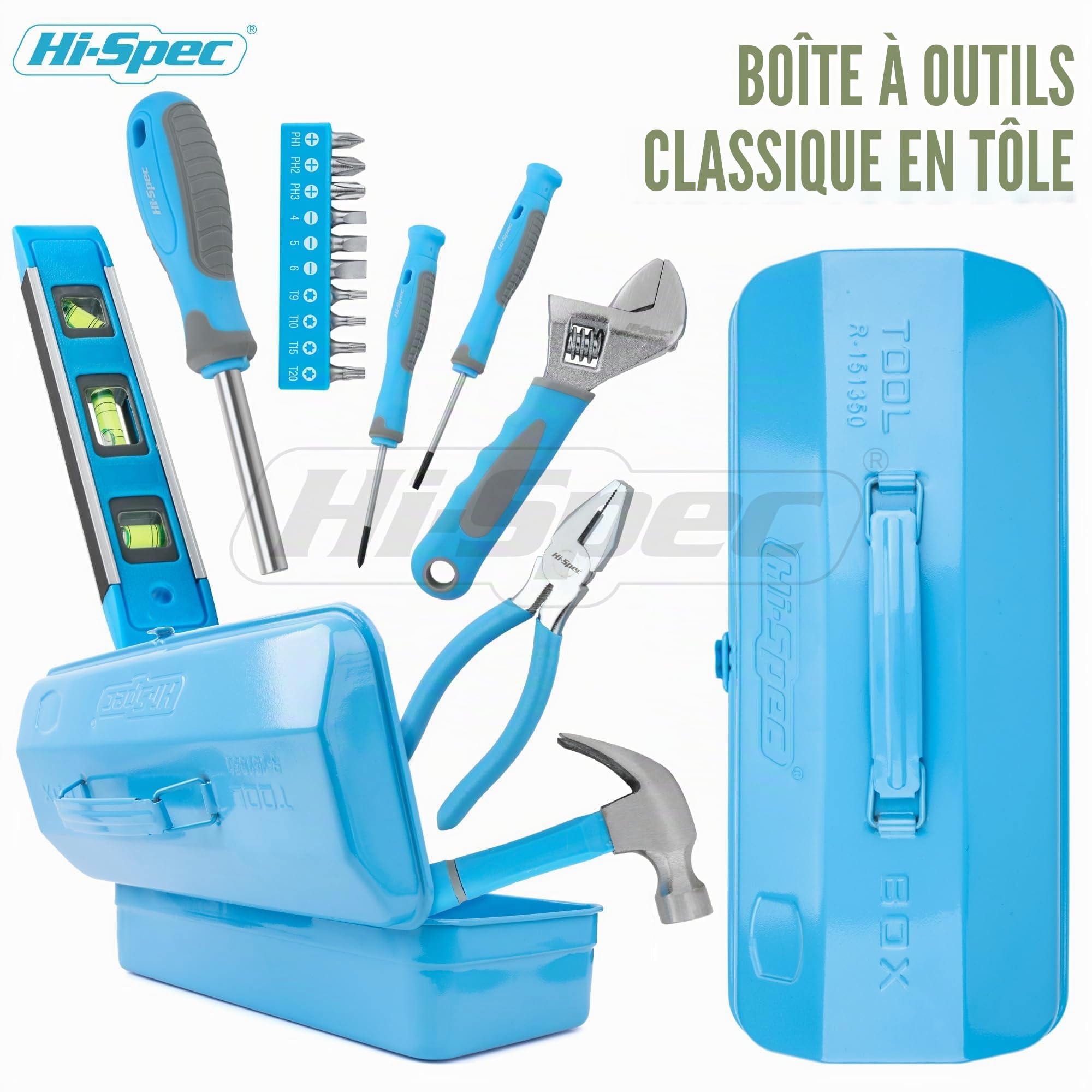 Hi-Spec KIDS Series boîte métal bleue débutant 9p