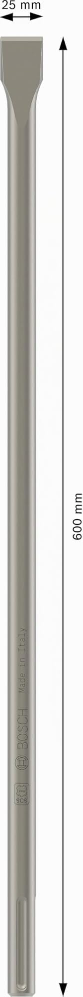 Bosch Burin plat SDS-Max 25 x 600 mm béton