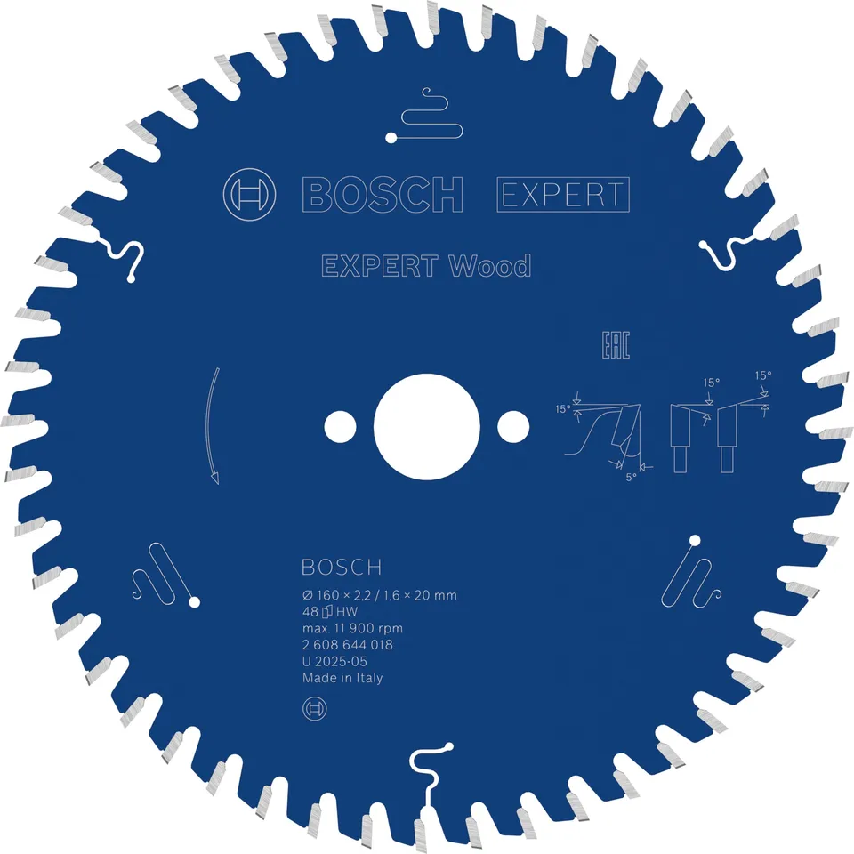 Bosch EXPERT Wood lame scie circulaire 160x20 mm T48 bois