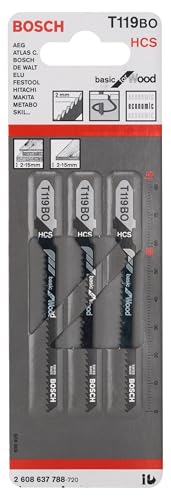 Bosch T 119 BO lame scie sauteuse bois lot 3