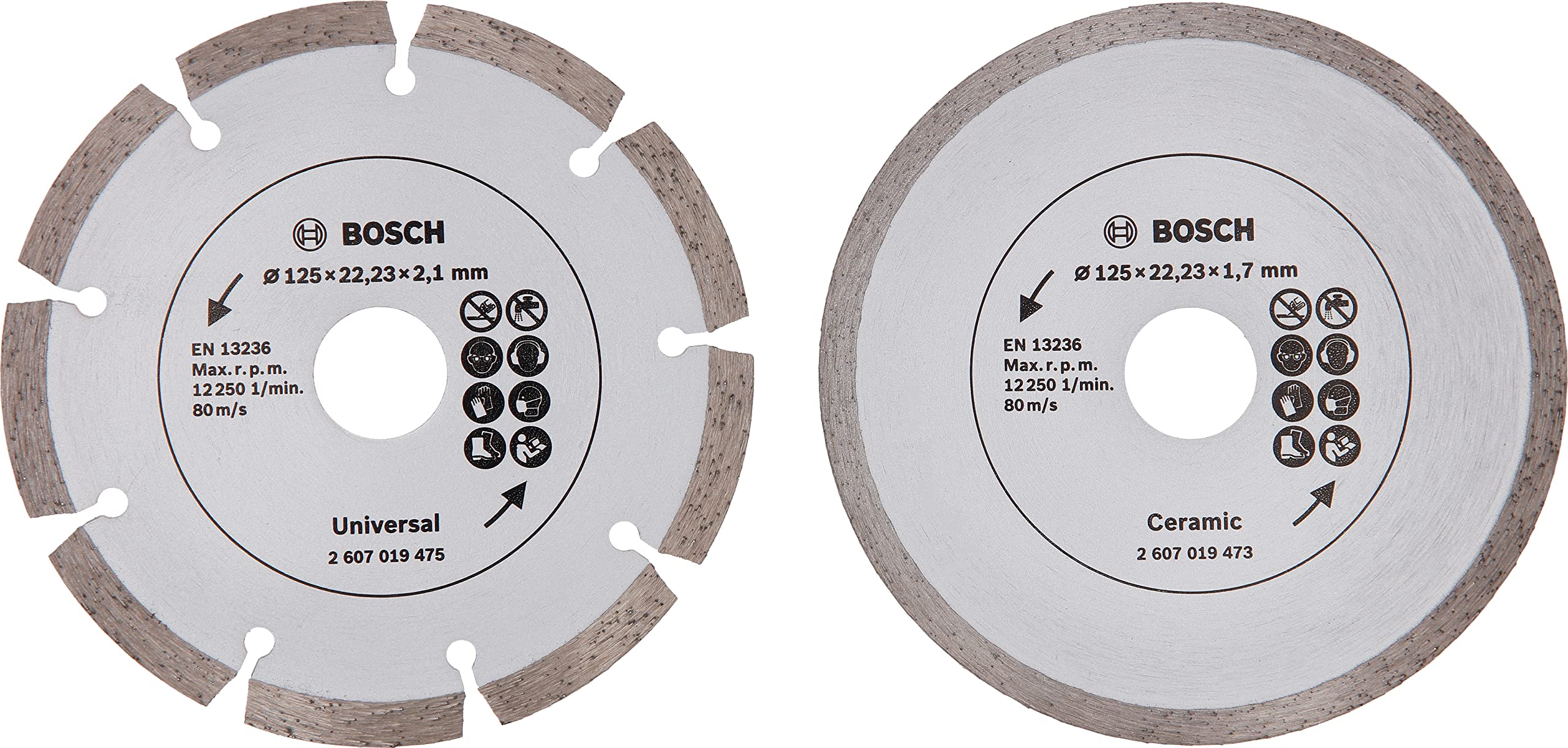 Bosch Diamant 2 disques 125 mm carrelage construction
