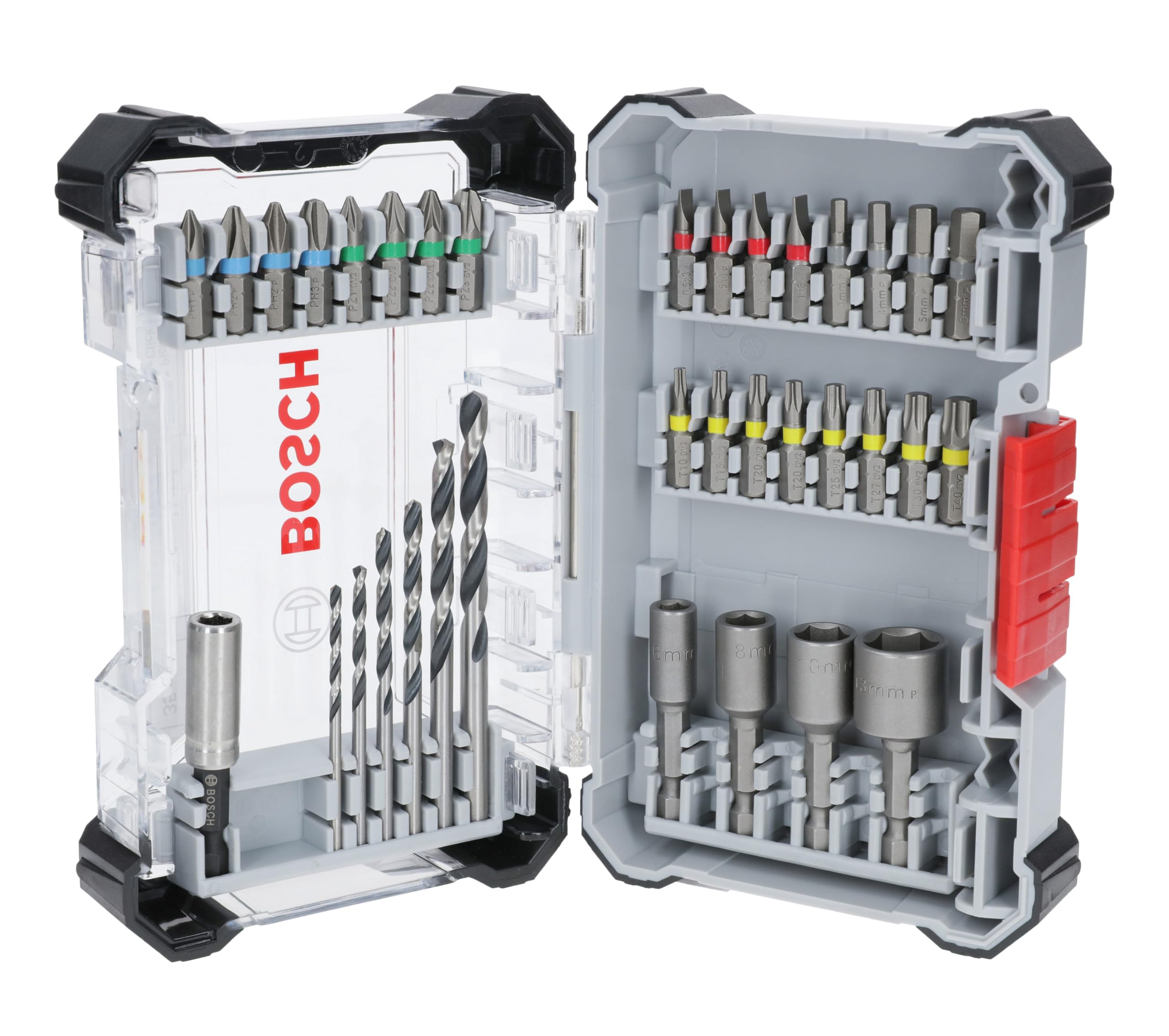 Bosch Extra Hard coffret embouts 45 pcs PH PZ acier S2