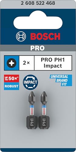 Bosch Embouts Impact Control PH1 25mm x2