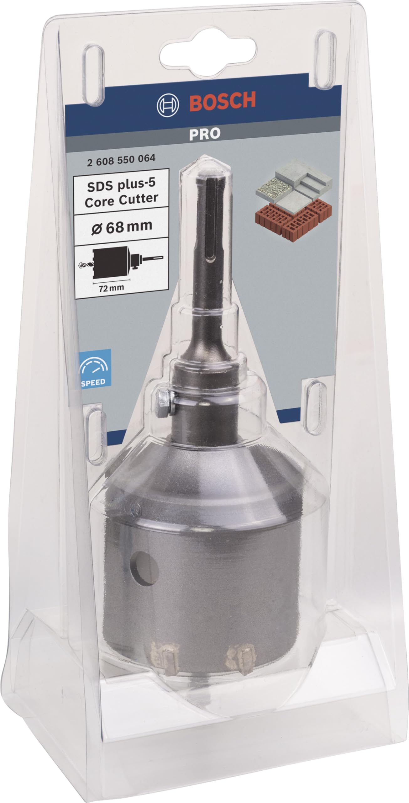 Bosch Professional 68 mm couronne trépan carbure béton
