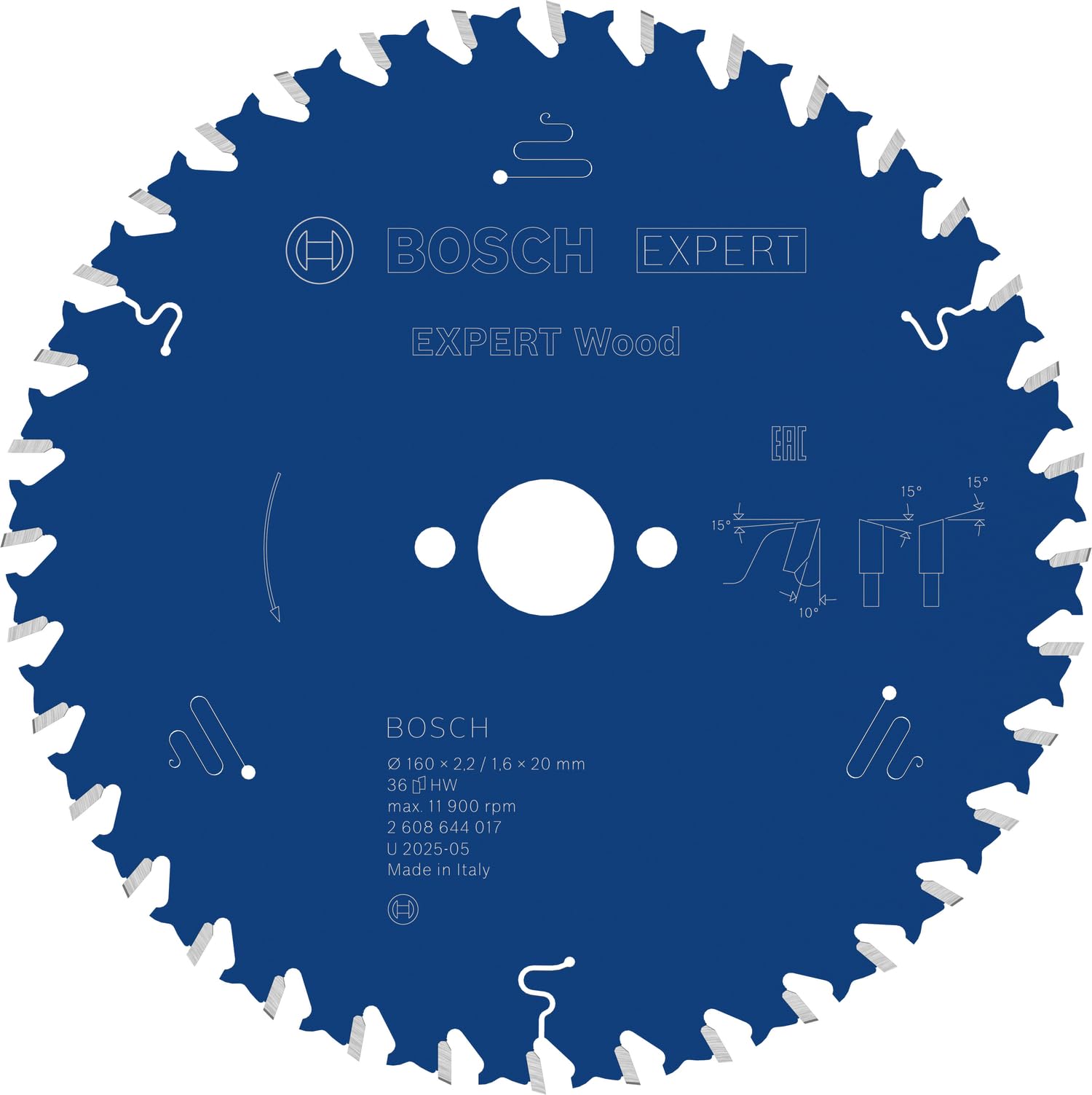 Bosch EXPERT Wood lame scie circulaire 160x20 mm T48 bois