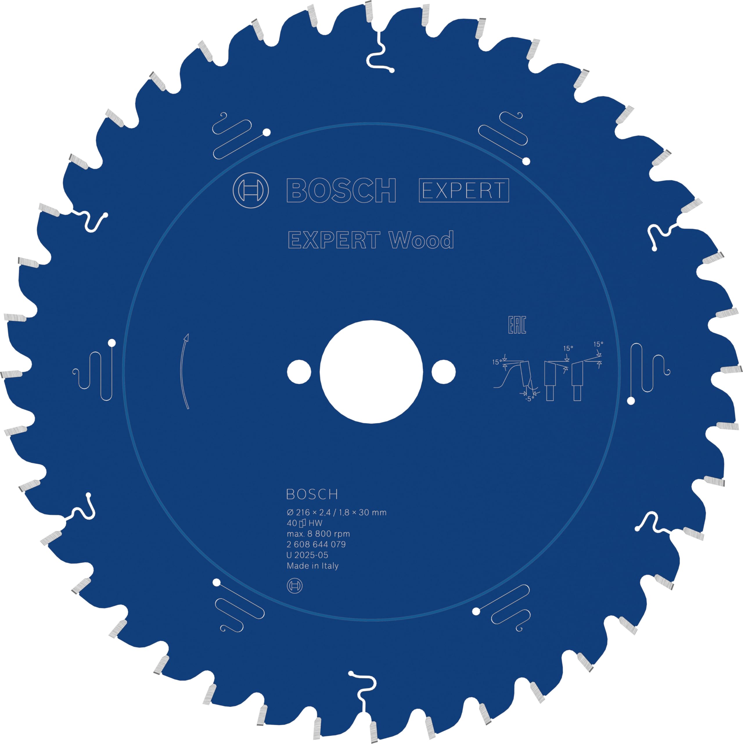 Bosch Expert Wood lame scie 216x30 40 dents