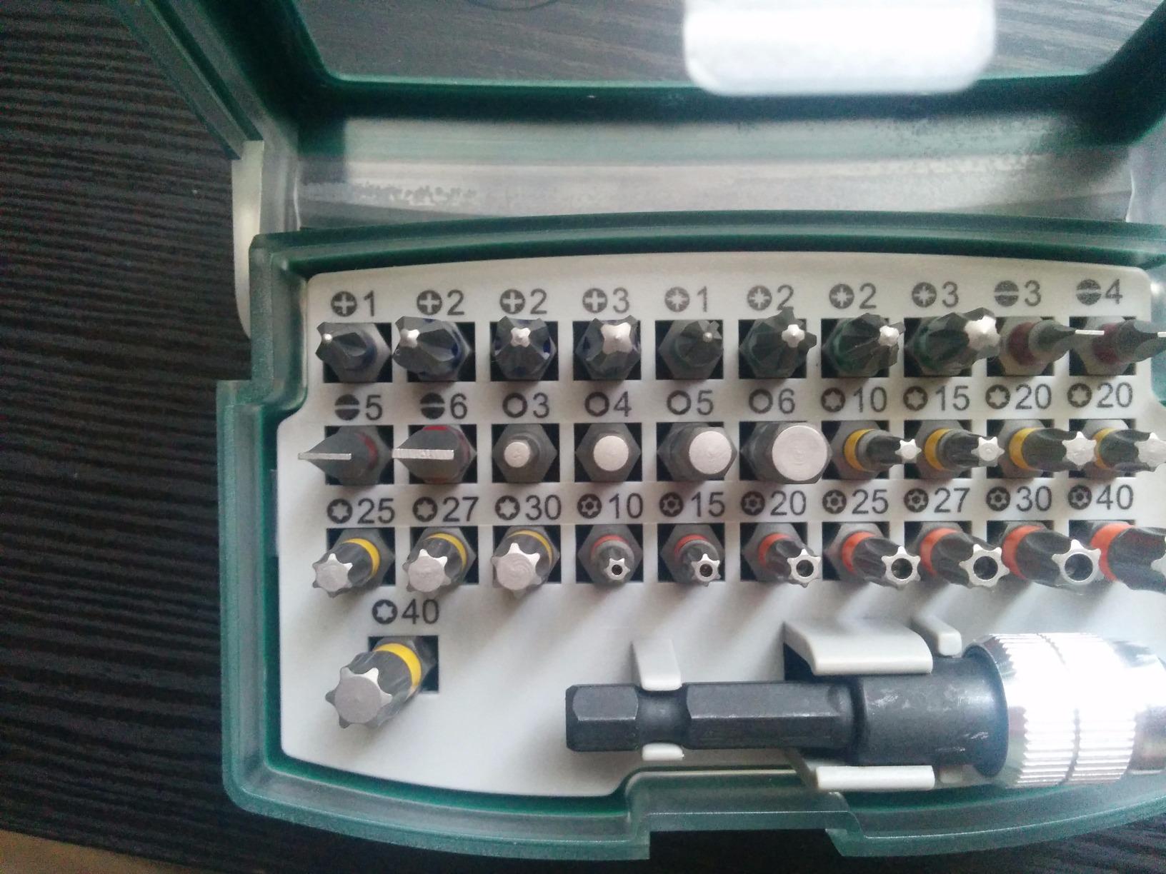 Bosch jeu embouts vissage 32 pièces code couleur tournevis