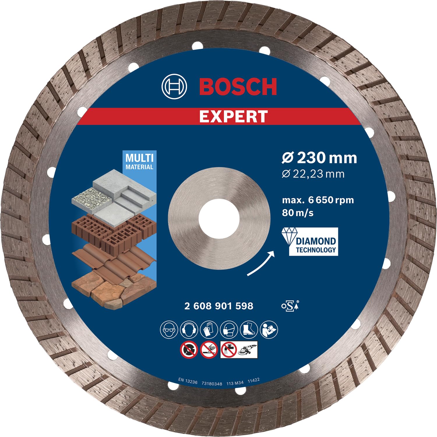 Bosch Expert Multi Material disque diamant 125 mm béton