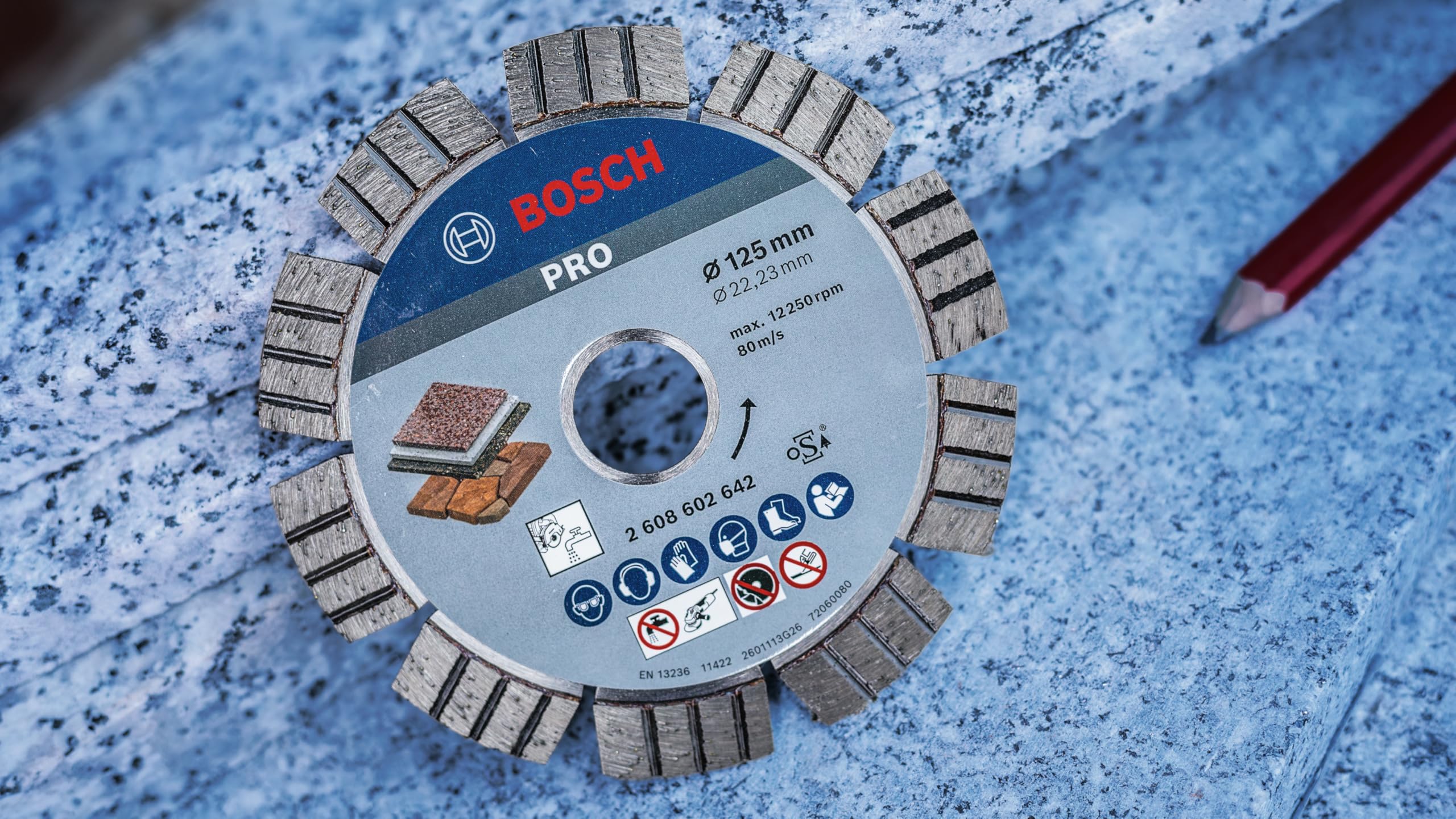 Bosch Pro Stone disque diamant 125 mm pierre béton
