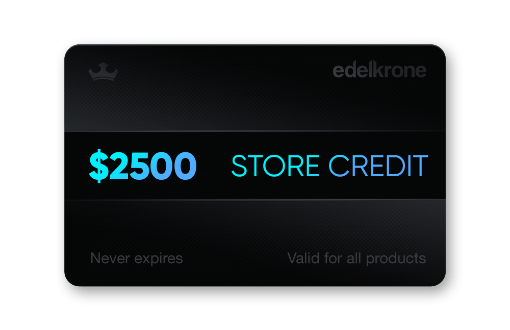 Edelkrone Store Credit carte cadeau 100 dollars vidéo