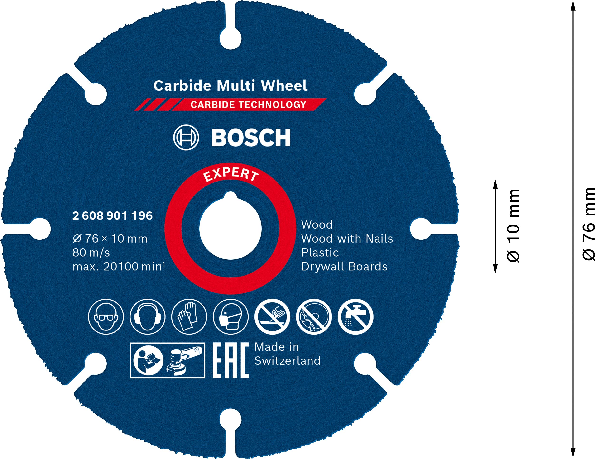 Bosch Set 9 Disques 76 mm GWS-12V + Mini L-BOXX