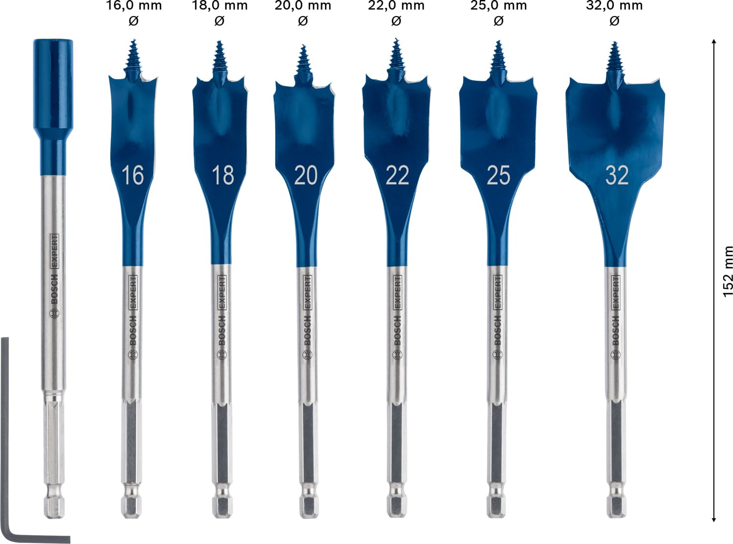 Bosch Expert Self Cut Speed mèche plate coffret 7 pièces